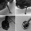 Motorcycle Kickstand Pad Support for Soft Ground Outdoor Parking, Compatibl