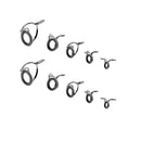 10pcs Fishing Rod Guides Ring Rod Repair Kit Ceramic Ring Top Tips
