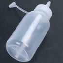 12pcs 100ml transparent Squeeze measuring white dispensing bottle