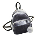Backpack Women Fashion Small Mini Backpack Solid Women Girls Travel School  T3R9