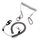 2 Pieces Fly Fishing Secure Lanyard Tools Holder Tether with Carabiner Hook