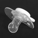 Newborn Baby Silicone Pacifier Transparent Flat Thumb Pattern Baby Nipples
