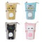 Cute Cat Pencil Case Flexible Pen Bag Zipper Box Makeup Brush Pouch Brown