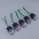 5x 60A LED Relay 24V 4Pin Socket w Wire Normal Open Waterproof Car Truck Van