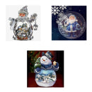 3 Sets 5D Diamond Embroidery Painting DIY Art Cross Stitch Christmas Decor