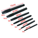 7PCS HSS Machine Screw Thread Metric Plug Tap Drill Set M3 M4 M5 M6 M8 M10 M12