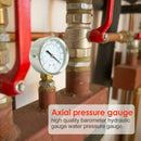 Portable 1/8 NPT Manometer Dial Digital Pneumatic Hydraulic Pressure Gauge