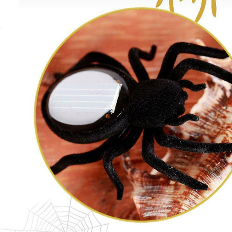 Solar Vibrates Forward Plastic Simulation Insect Kids Toys (Solar Spider)