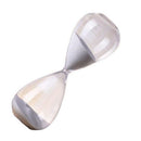 60 Min White Transparent Glass Hourglass Timer Creative Present Hourglass