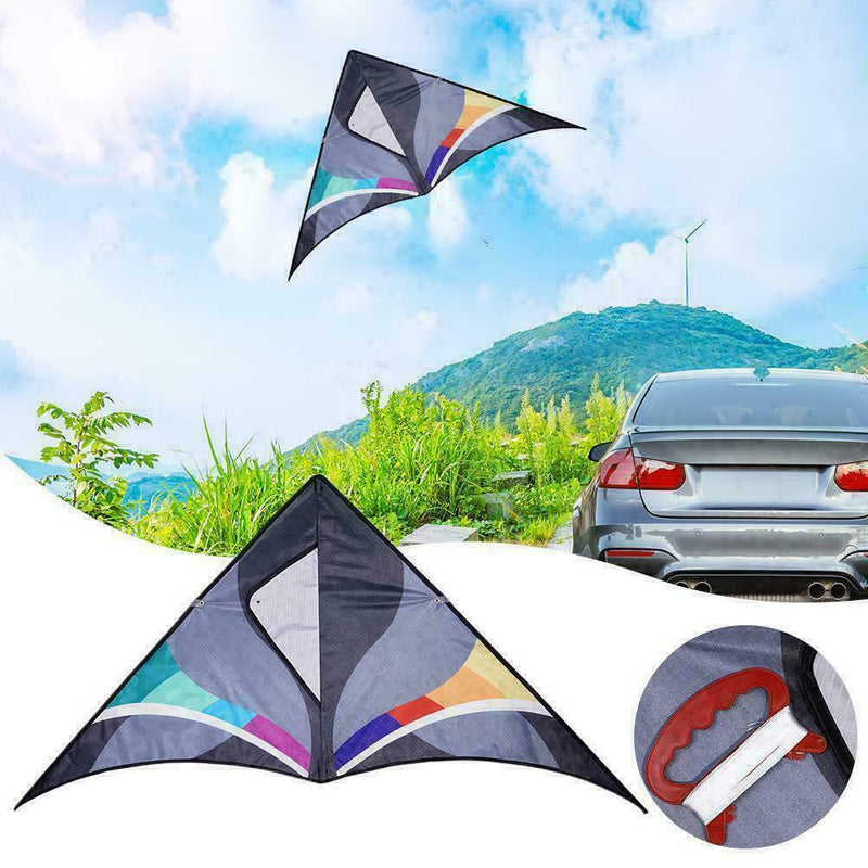 Triangle Kite + 30M Line Weifang Kite Outdoor Sport to Easy Favor Fly Q4S6