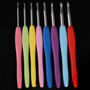 8Crochet Hook Set Knitting Needle2.5-6mm  Colored soft handle aluminum crochetOZ