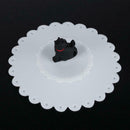 Cute Cat Silicone Cup Cover Dustproof Leakproof Tea Coffee Sealed Lids Cap