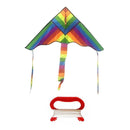 Delicate Rainbow Triangle Kite Outdoor Children Fun Sports Kids Toys Gift 1Pcs
