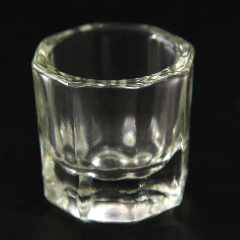 1pc Crystal Glass Dappen Dish Cup Nail Art Tool Glass Dappen Dish TranspareU Ew