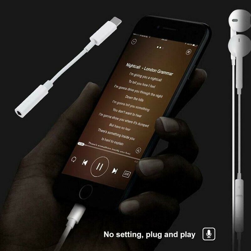 Headphone Earphone Jack Audio Converter Adapter Connector Cable for iPhoneJR
