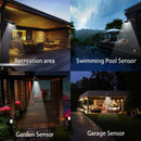 Solar Power Motion Sensor Light Wireless Garden Lamp Outdoor LED Waterproof