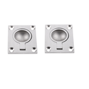 2 Pieces Boat Marine Stainless Steel Hatch Latch Flush Lift Ring Pull Handle