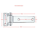 Polished T Hinge Door Hinges Boat Truck Hardware Cabinet Garage Door 136x58