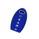 Easy Install Safety Car Key Fob Case Cover for Infiniti QX50L ESQ Deepblue
