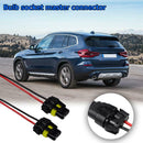 2x HB3 9006 HB4 Bulb Socket Female Adapter Connector for Headlight Fog Lamp P