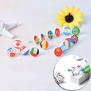 16pcs/box national flag push pins notice board map drawing office thumb tack JR