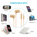 3.5mm Wired Earphone Deep Bass Noise Reduction Sound Stereo Music In-Ear Earbuds