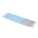 5 X 2 Way Ball Styluses Dotting Tool Silicone Color Shaper Brushes Pen for  M6R8