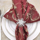 10Pcs Christmas Napkin Rings Alloy Rhinestone Napkin Buckle Napkin Holder S