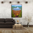 Painting By Numbers Kit DIY Nature Bookshelf Canvas Oil Art Picture Craft