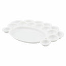Student Watercolor Palette of Plastic White Plate
