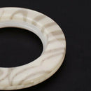 6pcs Plastic Ring Round-shaped eyelet curtain Beige / marbling Pattern