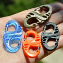 2PCS S Shaped Carabiner EDC Gear Snap Spring Clips Hook AU SE E4 BX