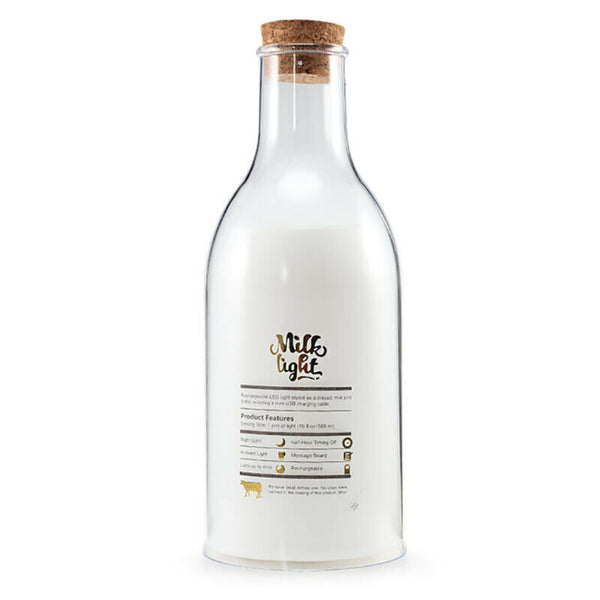 Usb Charging Led Bedside Lamp Milk Bottle Diy Message Night Light With Timi O3T7