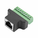 Ethernet RJ45 Female To Screw Terminal 8 Pin CCTV Digital DVR Adapter Con OYC