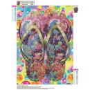DIY Slipper 5D Diamond Embroidery Painting Cross Stitch Home Decor 30x30cm