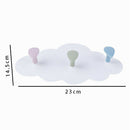 Clouds Wall Hook Key Holder Coat Hanger Storage Hanger Bathroom Rack  Home De BX