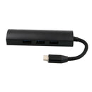 USB-C Type-C to 4 Port USB 3.0 HUB Adapter Connector Converter black