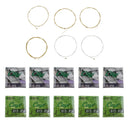 5 Packs E/B /G/ D/ A/ E 6 String Wood Guitar String Set Accessory AW633