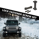 For Jeep Wrangler JK 07-17 Hood Latch Catch Lock Upgrade Kit Stops Shake Rattle