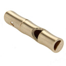 Brass Bamboo Shape Key Chain Whistle SOS Survival EDC Tool