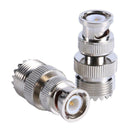 Q9 BNC Male to UHF Female RF Coaxial Coax Connector RF BNC-J/UHF-K Adapter