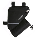 Bicycle Triangle Front Tube Saddle Bike Bag Water Bottle Pocket Reflective