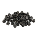 M2 Zinc Plated Nylock Nylon Insert Hex Lock Nuts Black 50pcs