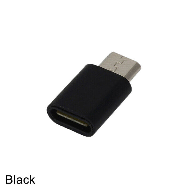 2pcs USB-C Type-c Female to Micro USB Male Adapter Converter Connector M&E
