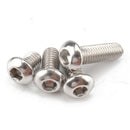 M6 Stainless Steel Button Head Hex Socket Hexagon Screws Nuts Assortment Kit