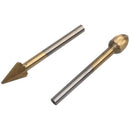 10pcs HSS Titanium Routing Rotary Milling Rotary File Cutter Wood Carving T B6I4