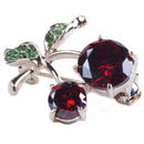 Luxury Weddings Cherry Zinc alloy Jewelry Accessories Brooches Corsage Hats I6F4