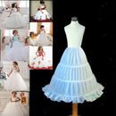 Flower Girl Children 3 Hoop Underskirt Kid Wedding Crinoline Petticoat 2-14Y