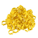 100Pcs 001-100 Numbered Leg Bands 18mm Rings for Clip On Poultry Hens Chick