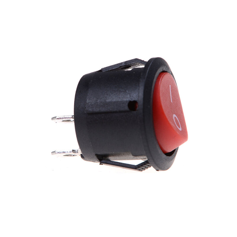 5 X Car 12V ON/OFF Round Rocker Boat Toggle Switch Push Button Red S Kw